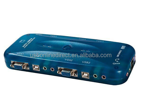 Usb2.0オートkvmスイッチと4ポートオーディオ問屋・仕入れ・卸・卸売り