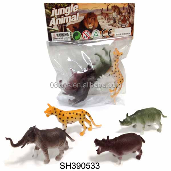 安価な4pcspvcビニールの動物のおもちゃpvc動物のおもちゃ問屋・仕入れ・卸・卸売り
