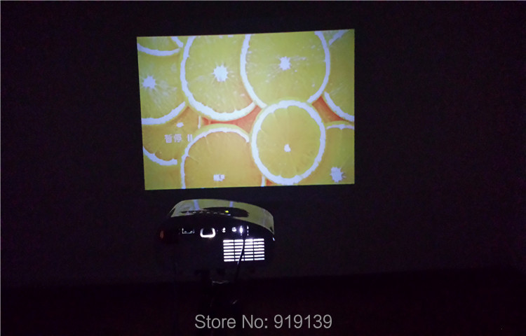 802 projector testing under nighttime indoor 1