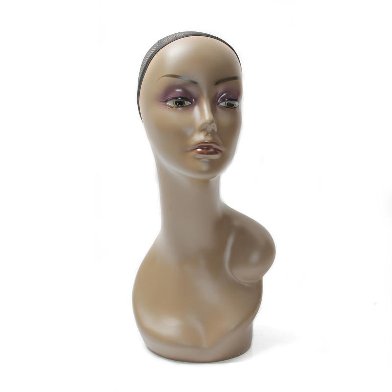alibabaの2015熱い販売プラスチックかつら女性白い色マネキンヘッドディスプレイモデル仕入れ・メーカー・工場