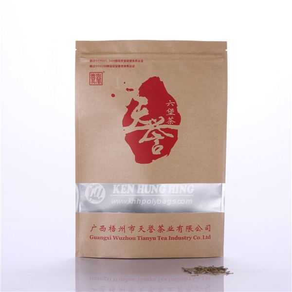 Environmentally Clear Window Kraft Paper Custom Tea Bags