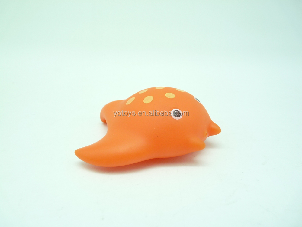 オレンジ色のゴムおもちゃアカエイ、 ゴムアカエイ、 アカエイsquirterのお風呂おもちゃ問屋・仕入れ・卸・卸売り