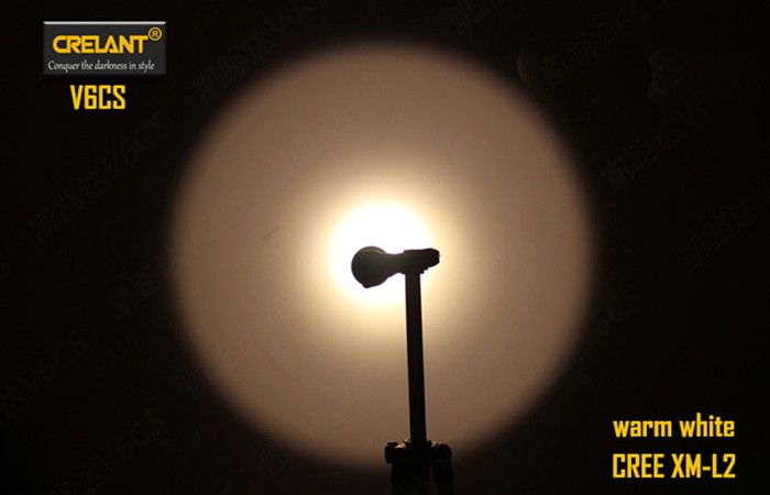 Crelant V6CS 10 ワット cree クール/中立xm-l2 led 960 ルーメン無電極調光led戦術懐中電灯仕入れ・メーカー・工場
