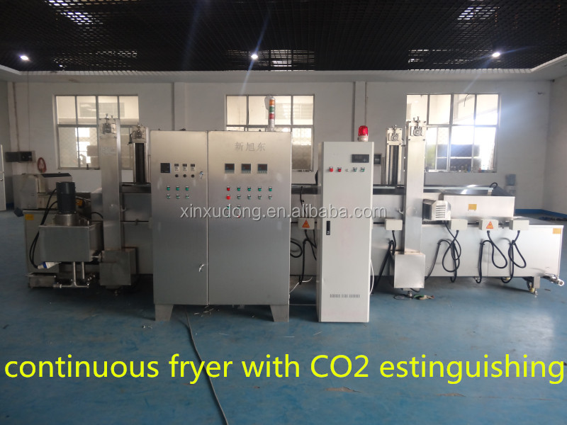 automatic fryer with CO2 extinguishing system