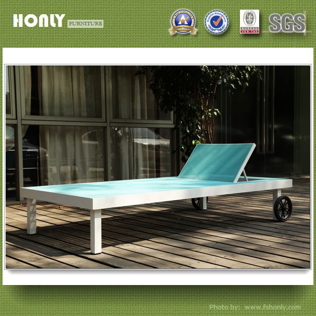 KD anodized aluminum outdoor furniture beach outdoor furniture sunbed
