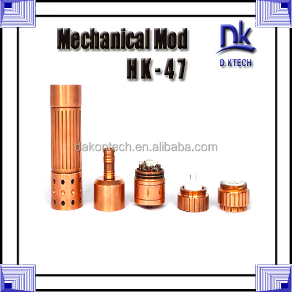 Pure Copper 50w mod cloupor t5 26650 Mod 2014 new mechanical mod HK-47