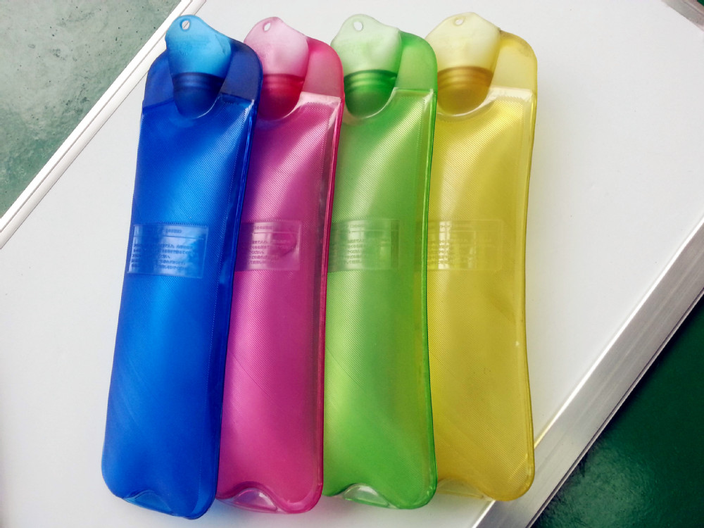 Bs標準のカスタマイズされた多色1970:2012２０００ＭＬ矩形状のpvc透明湯たんぽ/bag( 35*19.5cm/0.33kgs)問屋・仕入れ・卸・卸売り
