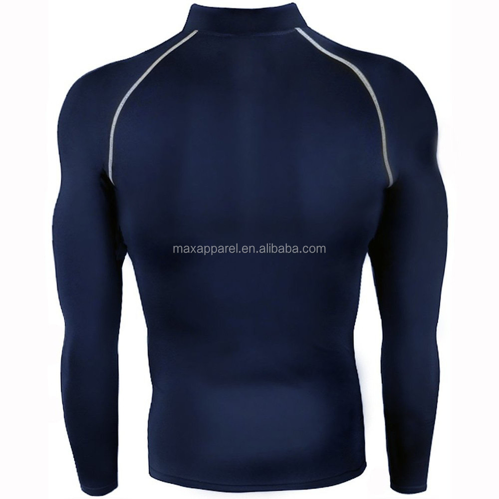 スポーツコンプレッション2015ベース層のタイトなシャツを実行しているトップシャツの男性カスタムフィットネス圧縮の男性のシャツロングスリーブ仕入れ・メーカー・工場