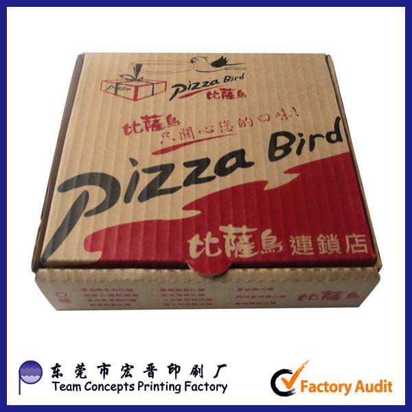 custom recycle paper full color logo pizza box