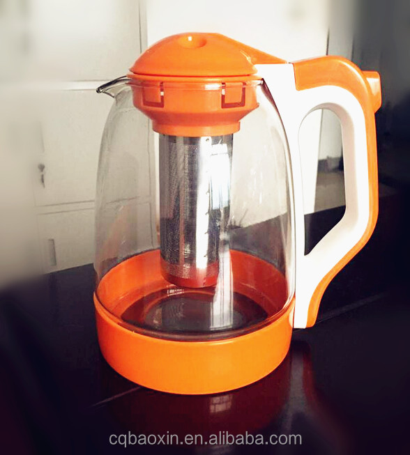 プロモーション高- エンド良質のガラス茶かごの鍋２０００ＭＬ( ギャス工場、 渡されたfda、 eu、 sgs、 gb)仕入れ・メーカー・工場