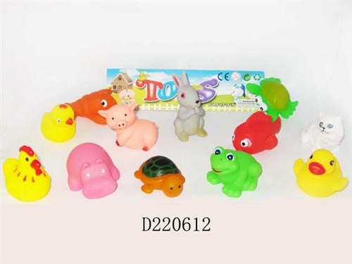 ビニール玩具ベビーバス12個子供のための、 水の動物、 ゴム動物d220612問屋・仕入れ・卸・卸売り