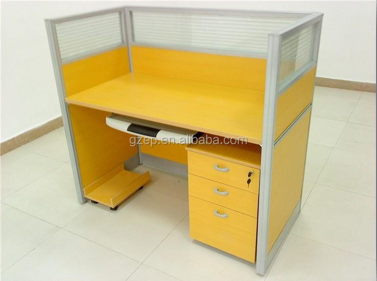 人気のあるデザインcutomized実用的な商業オフィス家具、 一人mdfのオフィスのテーブルのデザイン問屋・仕入れ・卸・卸売り