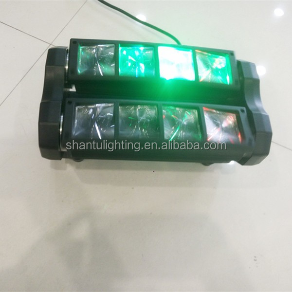 Djディスコプロフェッショナルショーライト工場価格8ピース3ワットrgbw ledミニスリムスパイダー光舞台照明仕入れ・メーカー・工場