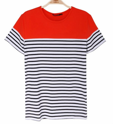 伸縮性のある素敵な縞模様のtシャツとルーズtシャツoem卸売中国からのtシャツ、 男性のためのtシャツ仕入れ・メーカー・工場