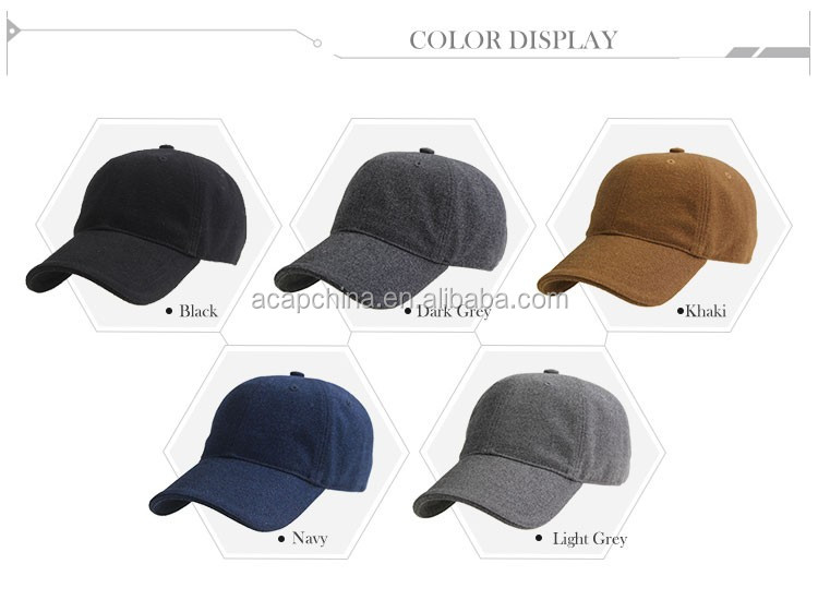 blank 6-panel baseball cap