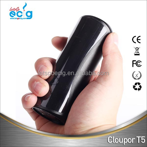 High end ecig mod amazing vaporizer cloupor t5 50w box mod vs canan 30w mod