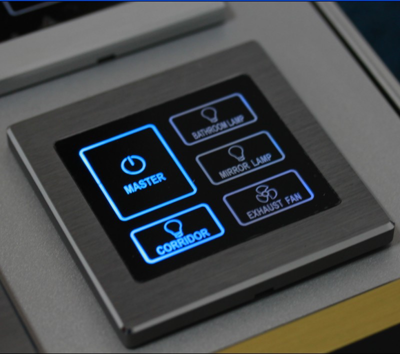 Touch Screen Light Switch,Touch Screen Lamp Switches With Metal Panel