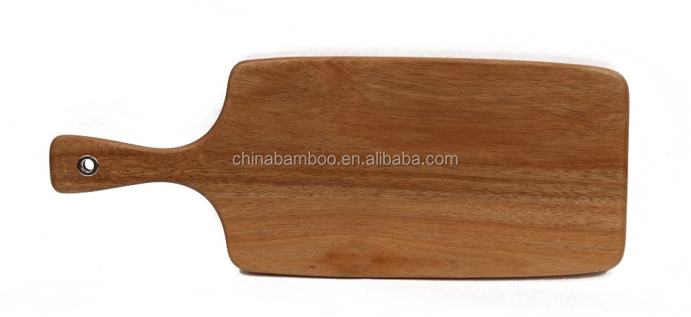 Houten keuken snijplank met handvat, snijplank hout donker hakken ...