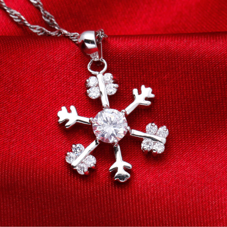 2014 wholesale snow 925シルパージルコニアペンダントロジウムメッキアクセサリージュエリー問屋・仕入れ・卸・卸売り