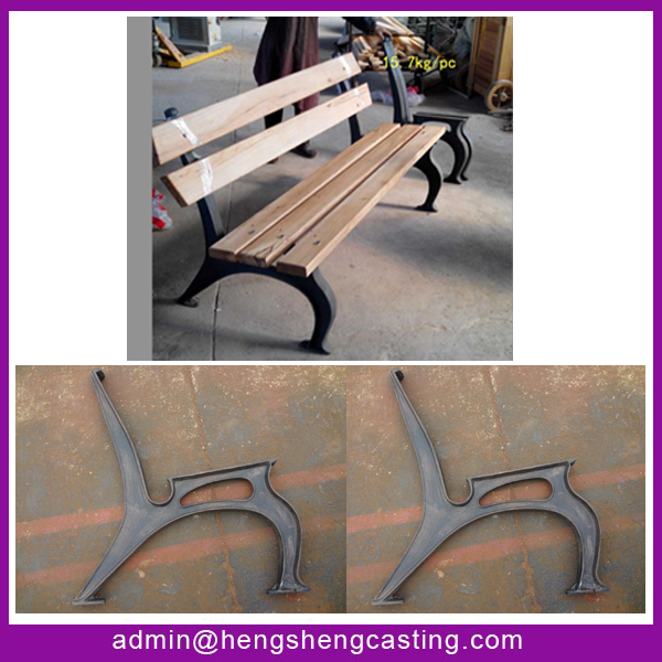 熱い販売の庭のベンチ/鋳鉄ベンチ付き脚木のスレート仕入れ・メーカー・工場