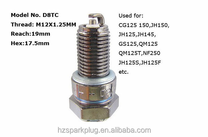 バイクのスパークプラグd8earcrcg125用、 150、 jh150d8tcとして問屋・仕入れ・卸・卸売り