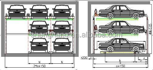 ceiso自動3フロア用駐車場システムは、 駐車場のスポット問屋・仕入れ・卸・卸売り
