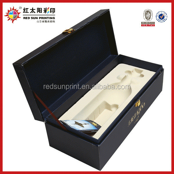 BOX WITH CUSTOMED LOGO RED WINE PAPER BOX