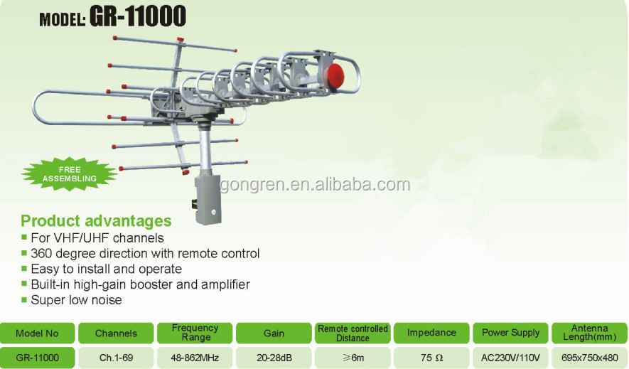 テレビアンテナモデルgr-11000freeは可能性があり仕入れ・メーカー・工場