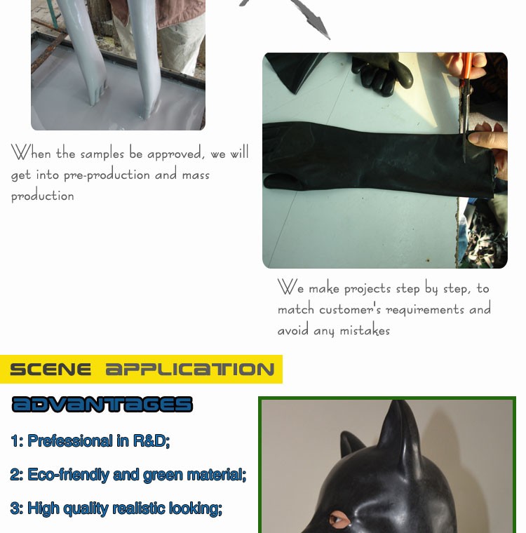 フルヘッドフェチラテックス動物マスクフード女装ゴム犬フード緊縛マスクユニーク仕入れ・メーカー・工場