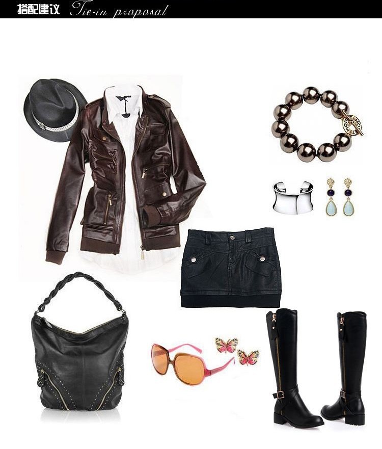 Free Shipping Sexy Women Flats Genuine Leather Knee-length Boots