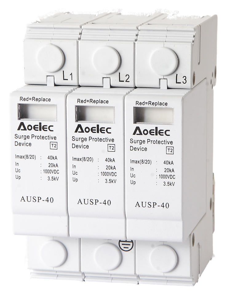 Ausp- 40modualr電気dinレールサージプロテクタ問屋・仕入れ・卸・卸売り