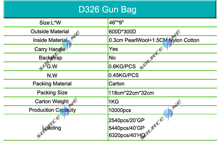 d326迷彩銃の袋の工場問屋・仕入れ・卸・卸売り