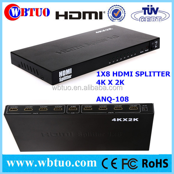 Hdmi1.43d4k、 2k8ポートhdmiスプリッタ仕入れ・メーカー・工場