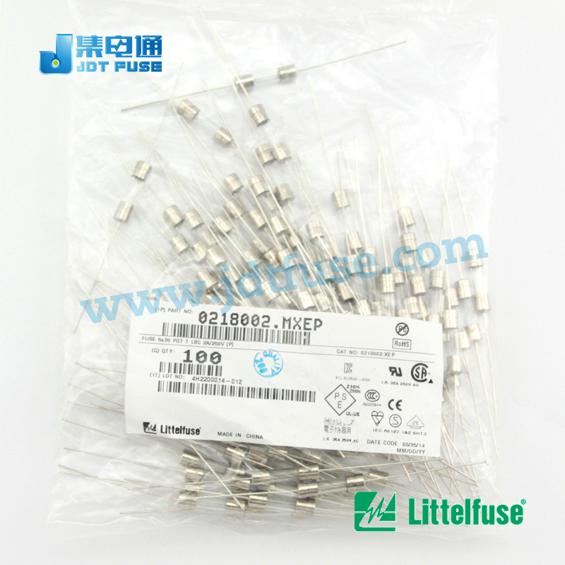 0218002.mxepリテルガラス管ヒューズ2.0a250v5x20ミリメートルアキシャルリード・カートリッジヒューズ時間- ラグ( スローブローヒューズ)仕入れ・メーカー・工場