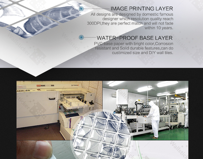 Auto tela adhesiva 3d gel mosaico azulejo de la pared/sala de ...