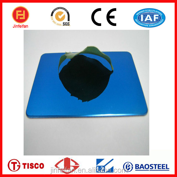 201 titanium red wine mirror stainless steel sheet