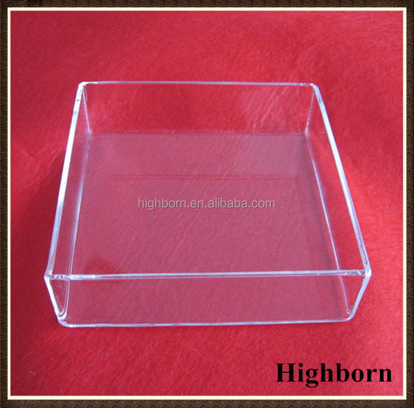正方形の形状の石英ガラス7070x15mmペトリ皿仕入れ・メーカー・工場