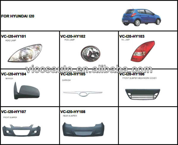 Front Bumper For Hyundai I20 Alibaba