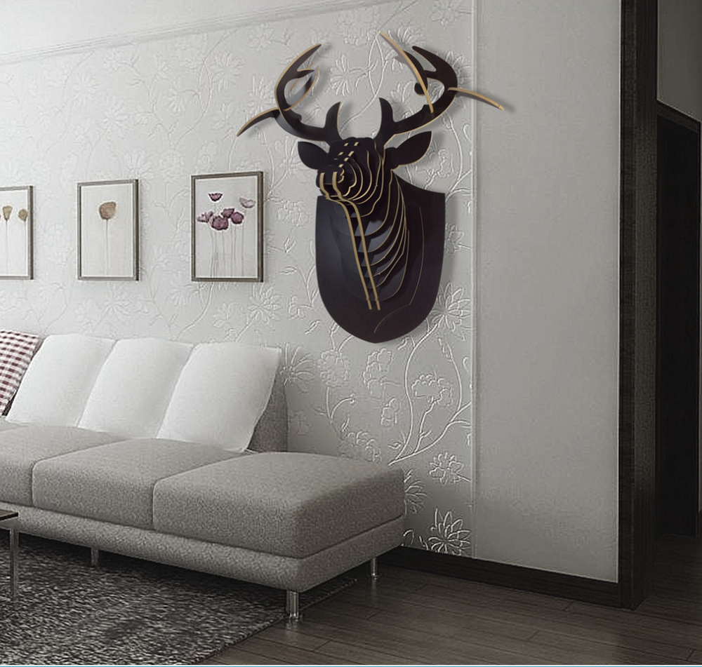 wood deer head (3)
