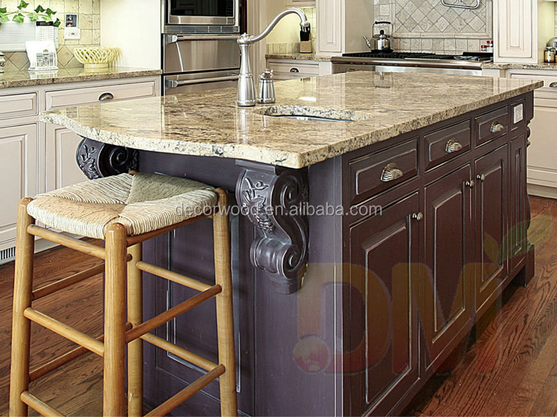 Madera maciza precio de fábrica las islas de cocina gabinetes de ... Isla cocina precios