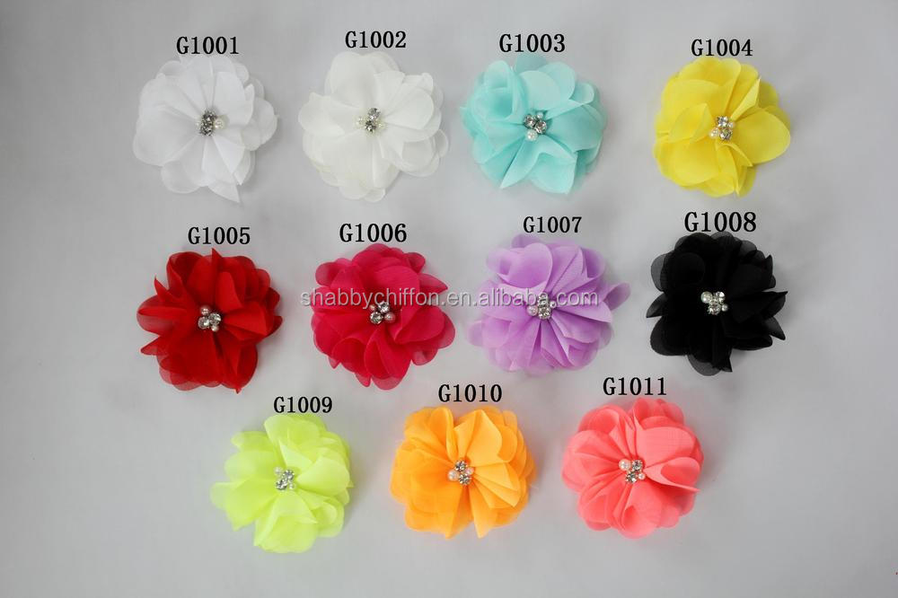 繊細な髪の花、 真珠の花のラインストーン付q1901在庫で仕入れ・メーカー・工場