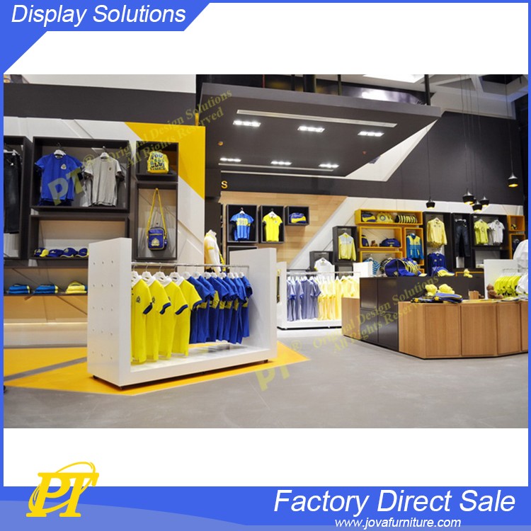 Source Factory wood and metal clothes wall display sports men