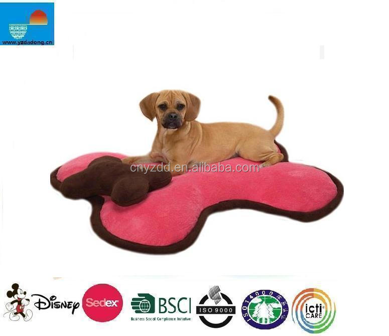 Plush Bone Shaped Dog Bed With Pillow Buy Plush Pet Bed Plush