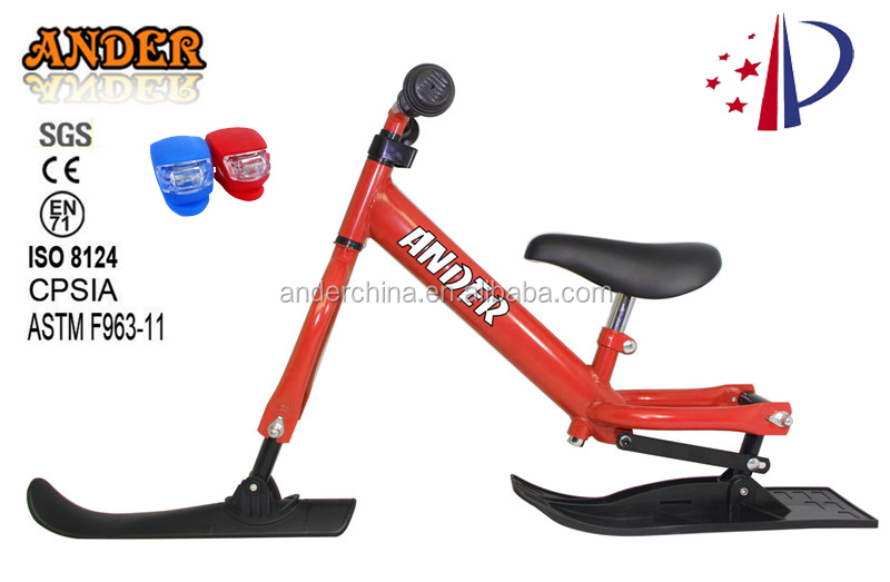 新しいスノースクーターバイク2014年/雪スキーを持つ子供のための自転車ライト問屋・仕入れ・卸・卸売り