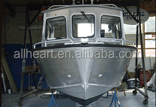 Enclosed Cabin Aluminum Boat For Fishing And Work - Buy Fishing Boat ...