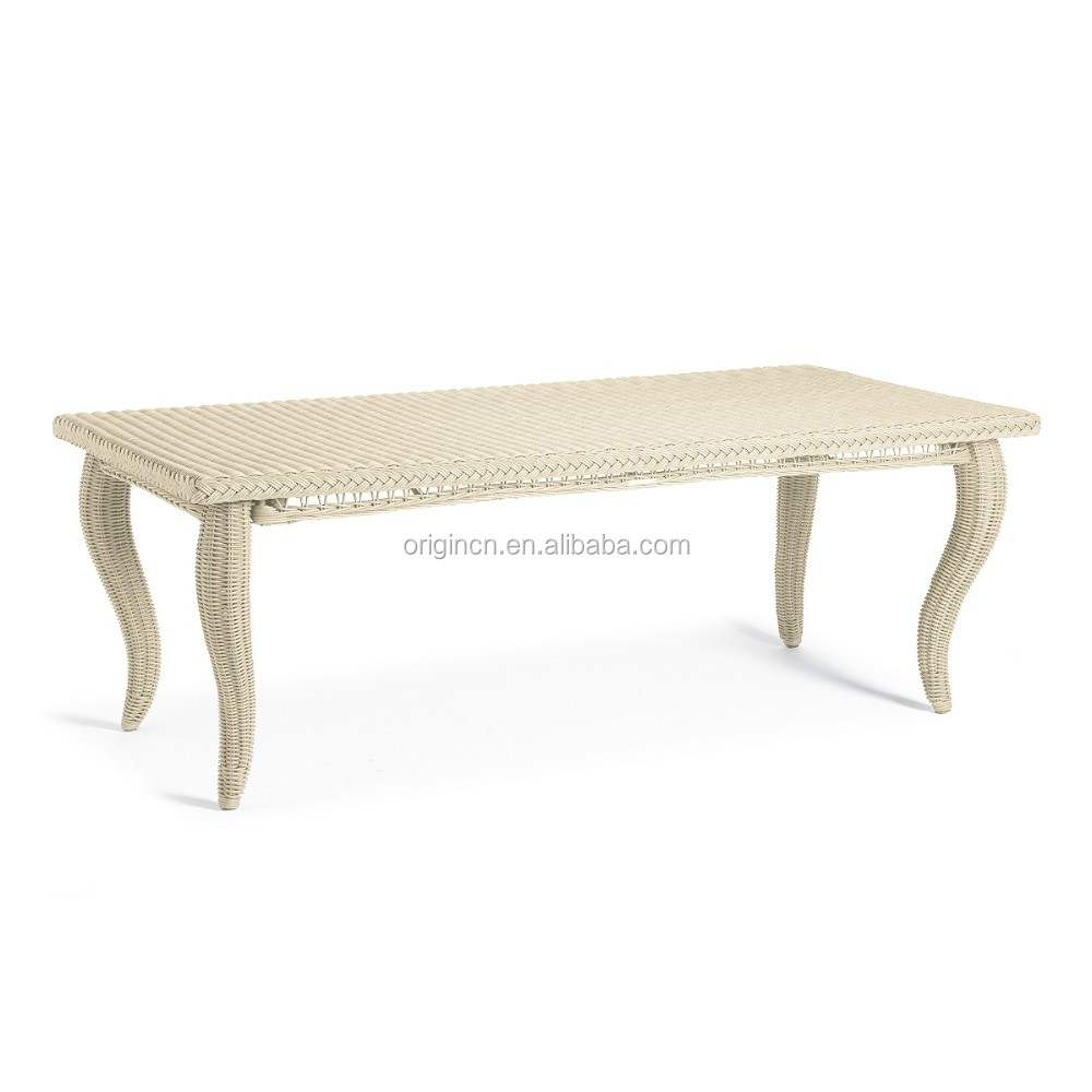 Ingewikkeld handwoven retro patio franse eettafel en elegante ...