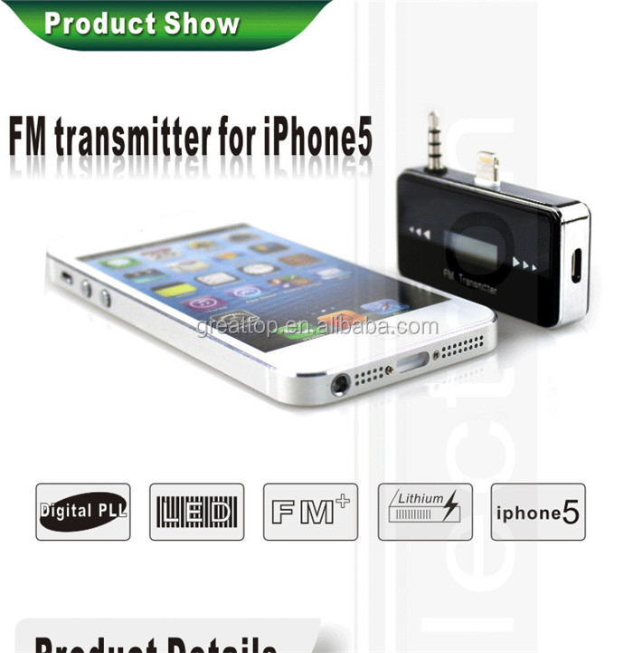 ワイヤレス液晶ディスプレイ3.5mmのカーfmトランスミッター・handsfrees5iphone用充電器問屋・仕入れ・卸・卸売り