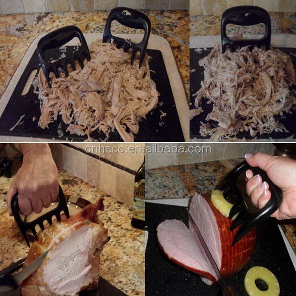 肉フォークハンドラ破砕用にリフティングとミキシング/バーベキューキッチンのクマの形の爪肉フォーク問屋・仕入れ・卸・卸売り