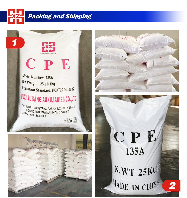 Professional manufacturés en polyéthylène chloré CPE 135A