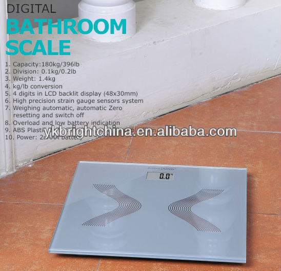 on sale bathroom scale 180kg/396lb lcd abs plastic part hs code